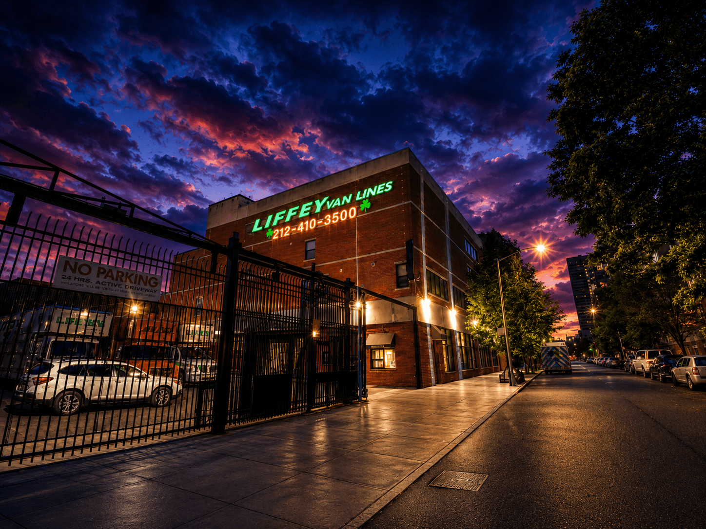 Liffey Van Lines storage facility in New York City