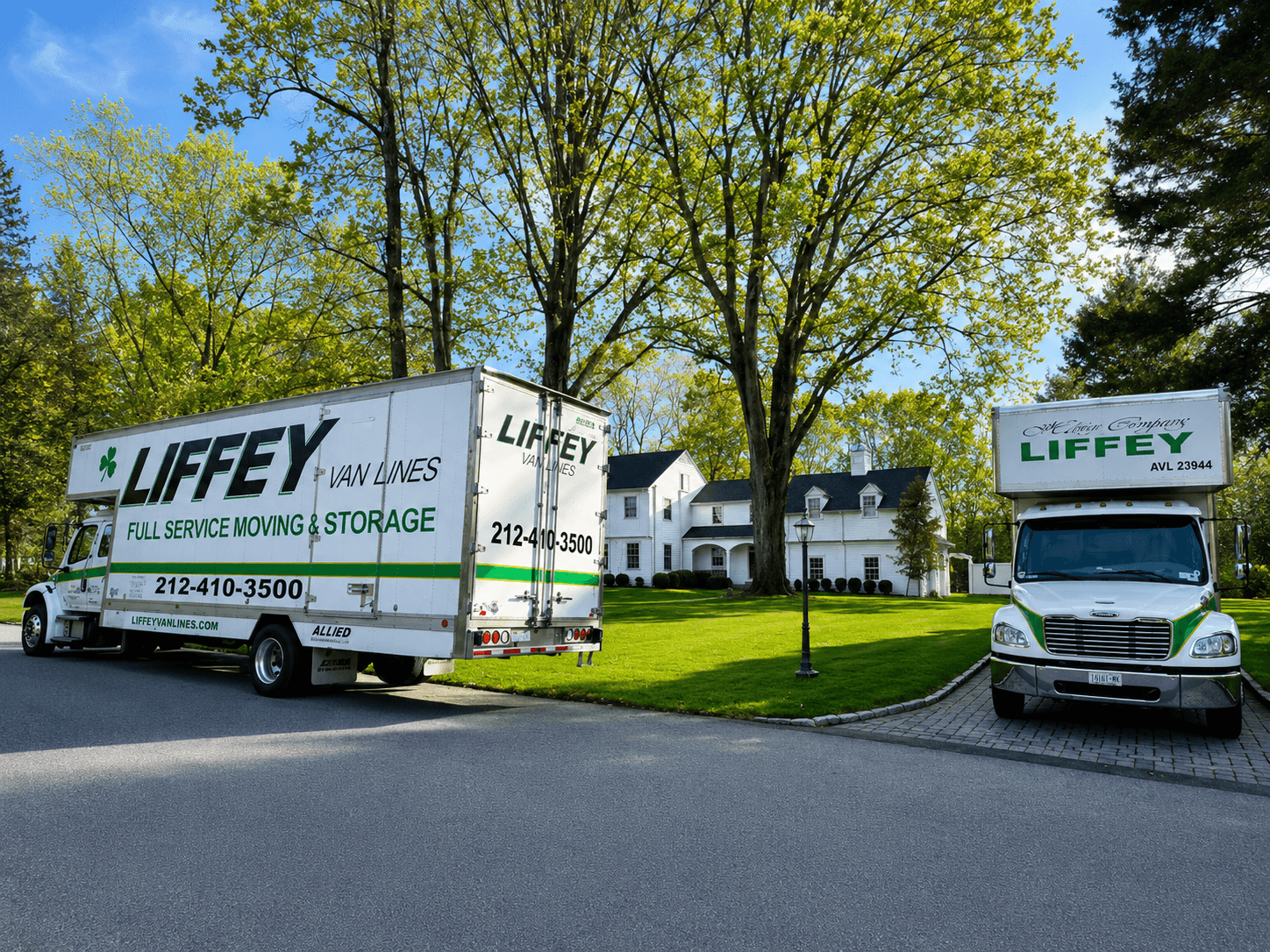 Liffey Van Lines trucks representing Allied Van Lines service